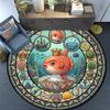 Underwater Kingdom Round Area Rug Under Office Chairs Bedroom Living Room Home Decor