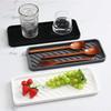 Non-Slip Silicone Drain Tray Simple Water Cup Organizer Practical Tableware Storage Mat  Bathroom