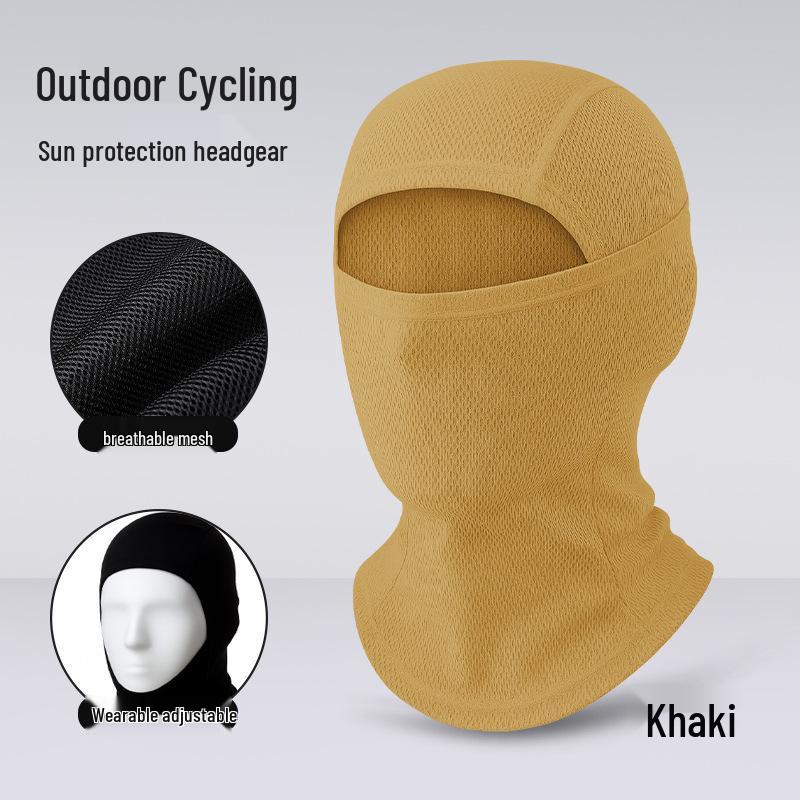 Quick-Dry Multifunctional Summer Cycling Face Mask: Breathable, Sun-Protective, Ice Silk Balaclava & Headband