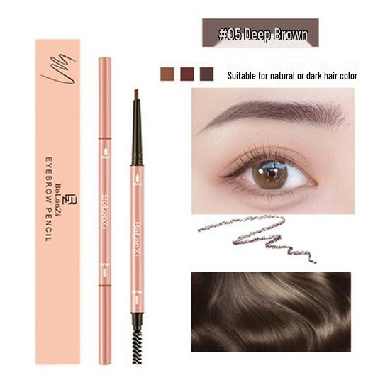 

BoLonZi Double-Headed Ultra-Fine Waterproof Eyebrow Pencil & Sticker Set - Long-Lasting, Non-Smudging, Beginner & Student Friendly