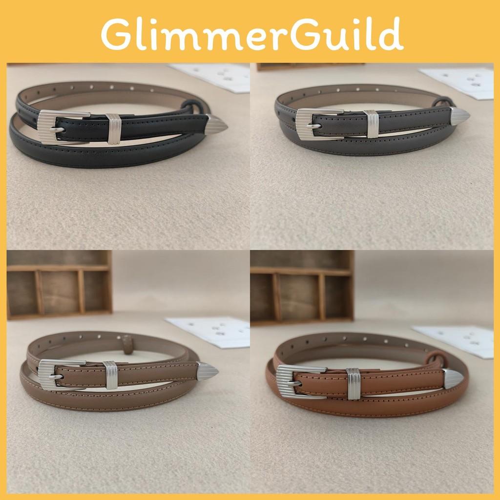 Leather Casual Womens Belt With Silver Buckle For Jeans And Office Gift Wear