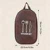 Waterproof Portable Camping Kitchen Utensil Storage Bag Compact Travel Carry Case Organizer Pouch for Outdoor Cooking Tools