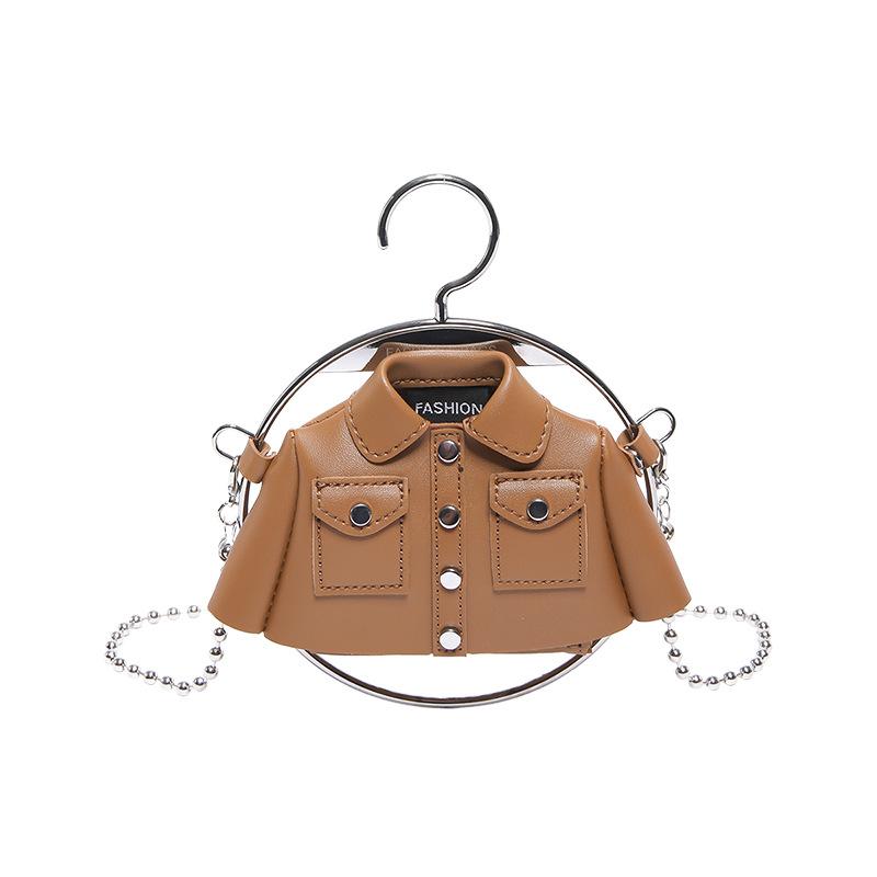 

1pcs Fashion Crossbody Bag PU Mini Shoulder Bag Clothing Shape Design Casual Clutch Trendy Square Style for Daily Use