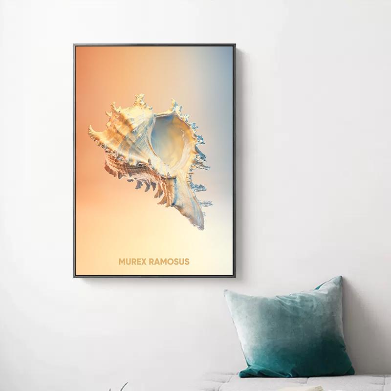 Vintage Crab Ocean Animals Posters Print Canvas Painting Scallop Sea Star Nordic Wall Art For Living Room Home Decoration Mural