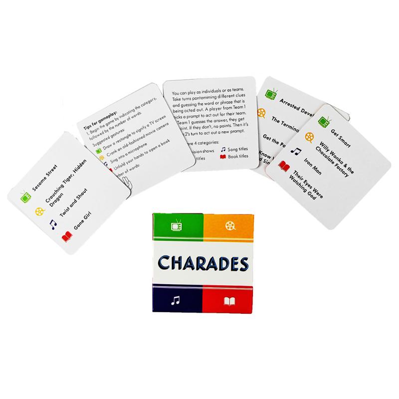 1 Set Christmas Halloween Thanksgiving Gift Mini Size Cards Game After Dinner Amusements Card Game For Family And Friends Party