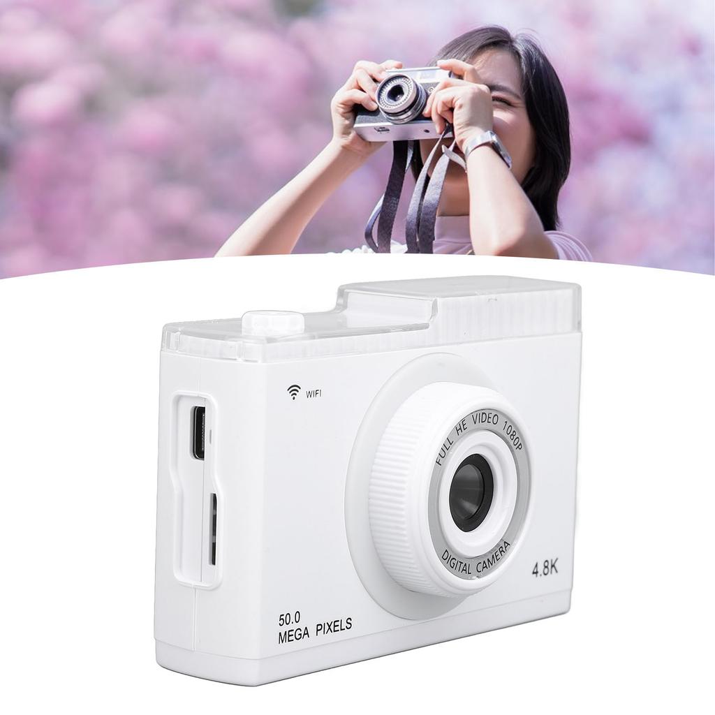 Digital Camera 48 80P 8x Digital Zoom Support Wireless Fidelity   Retro Compact Camera with MP3 Playback Filters Frames