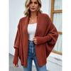 Womens Oversized Batwing Sleeve Knit Cardigan Sweater Solid Color Fall Winter 2026