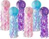 10"Blue Hanging Jellyfish Paper Lanterns - Under the Sea Party & Mermaid Birthday Decorations,Nautical Events, Ocean Theme Classroom,Beach Room Decor