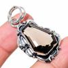 Smoky Topaz Gemstone Handmade 925 Sterling Silver Jewelry Pendant 1.97" m7z77