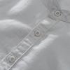 Men's Short-Sleeve Linen Shirt, Chinese Stand Collar, Casual Loose-Fit, Summer Trend