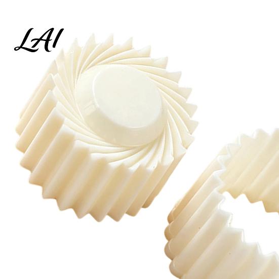 Double-sided Lace Embosser 2-in-1 Round Mooncake Mold Double Ended Pastry Press with Scallop And Home Baking Gadgets Spiral Embossing for DIY Baking,