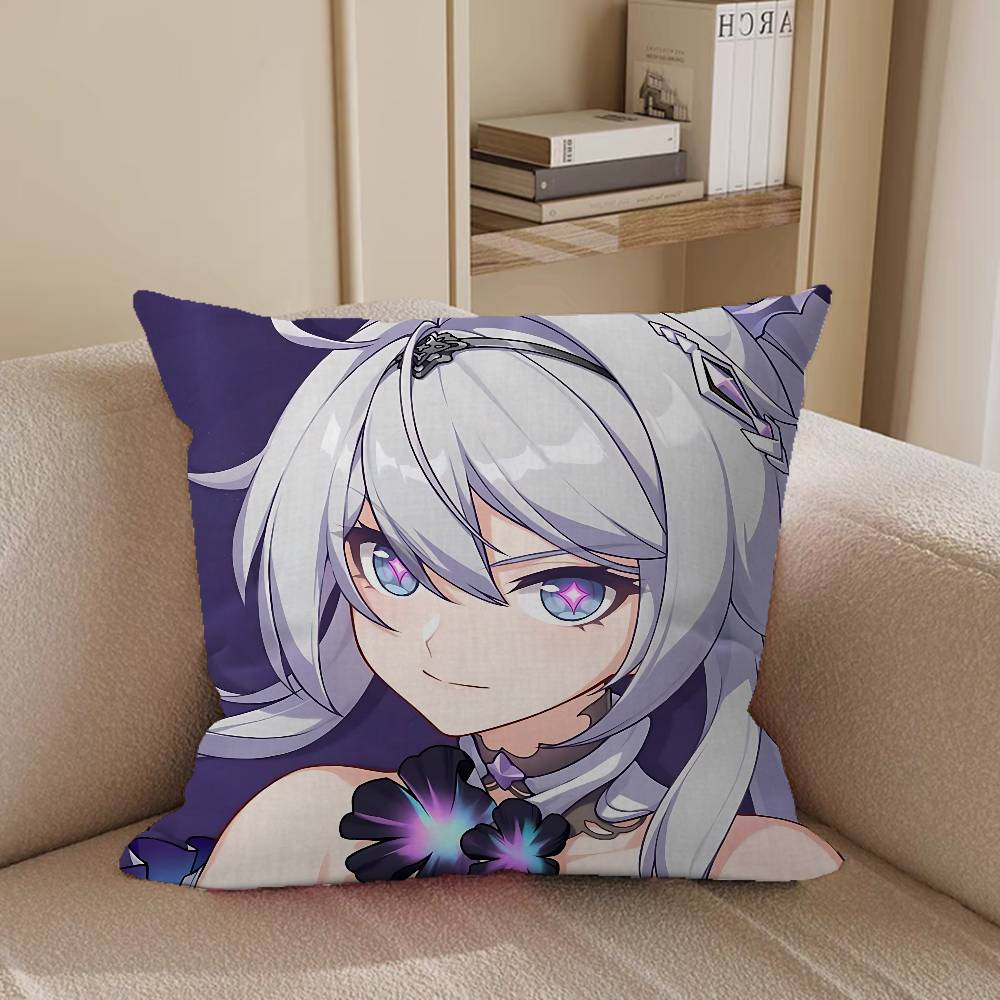 Honkai-i Impact K-kiana Pillow Case Removable Washable Cushion Cover – All-Season Soft Linen