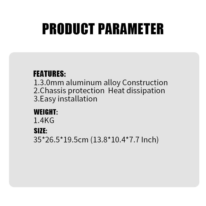 Condenser Guard Metal 3mm For BYD SHARK 6 Coolant Pipe Guard Impact Protection Chassis Protection Heat Dissipation Auto Parts