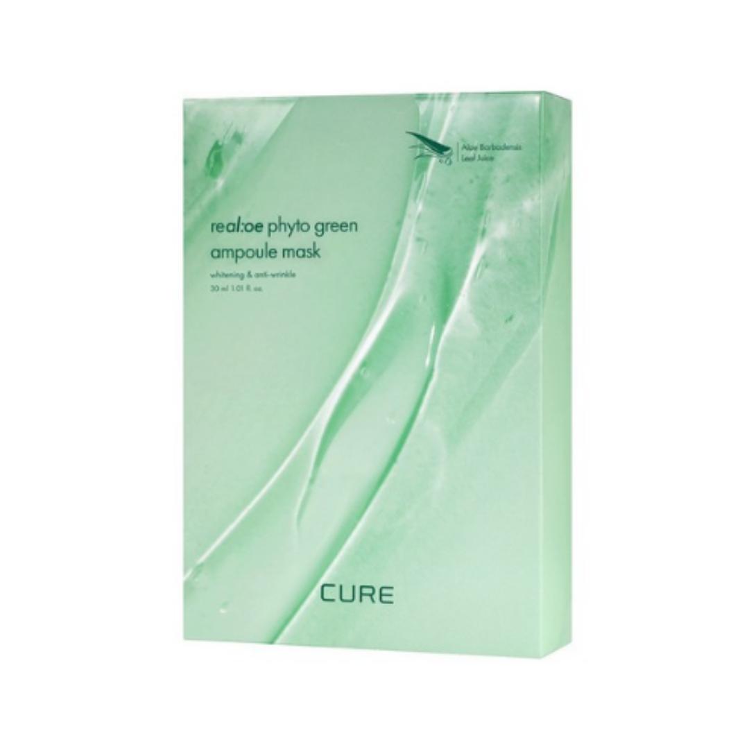 

Kimjeongmun Aloe La Sens Aloe Cure Real Aloe Phyto Green Ampoule Mask — 30 ml (1 Sheet) × 10 Sheets