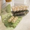 Space Saving Eggs Tray Organizer 10/15 Compartments Dishwasher Safe Refrigerator Storage Container Kitchen Tool