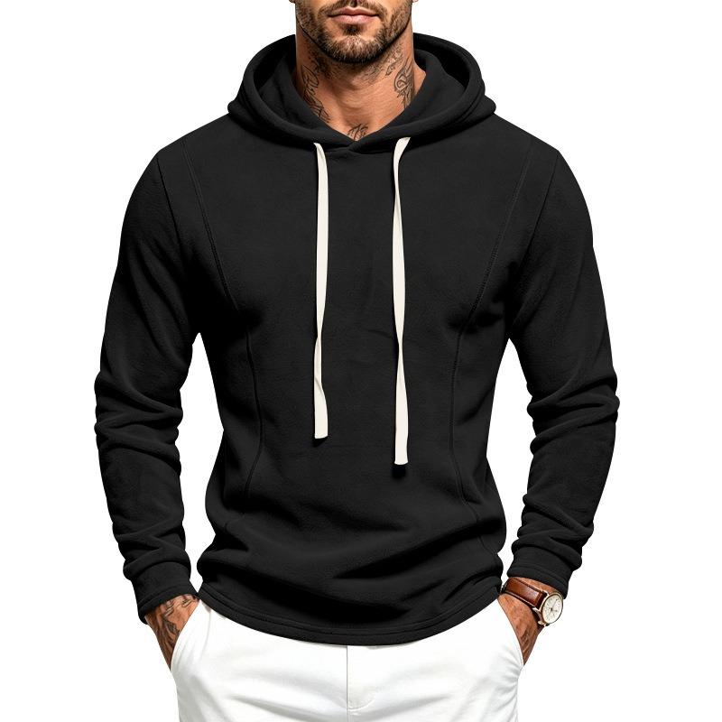 Men S Fleece Hooded Long Sleeve Sweatshirt For Autumn Outdoor Sports