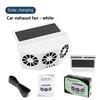 Solar Car Fan USB Rechargeable Exhaust Fan Air Circulation Cooling and Heat Dissipation High Wind Power 3 Head Ventilation Fan