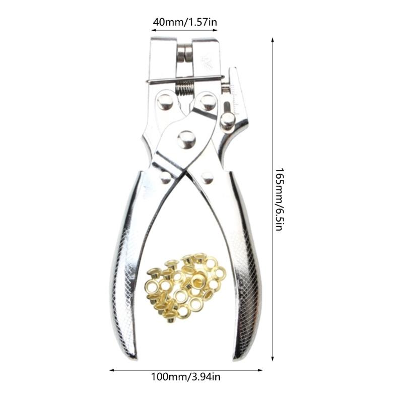 5mm Eyelet Installation Tool Set Iever Pliers Color Metal Air Hole Rivet Button Mold DIY Punching Accessories