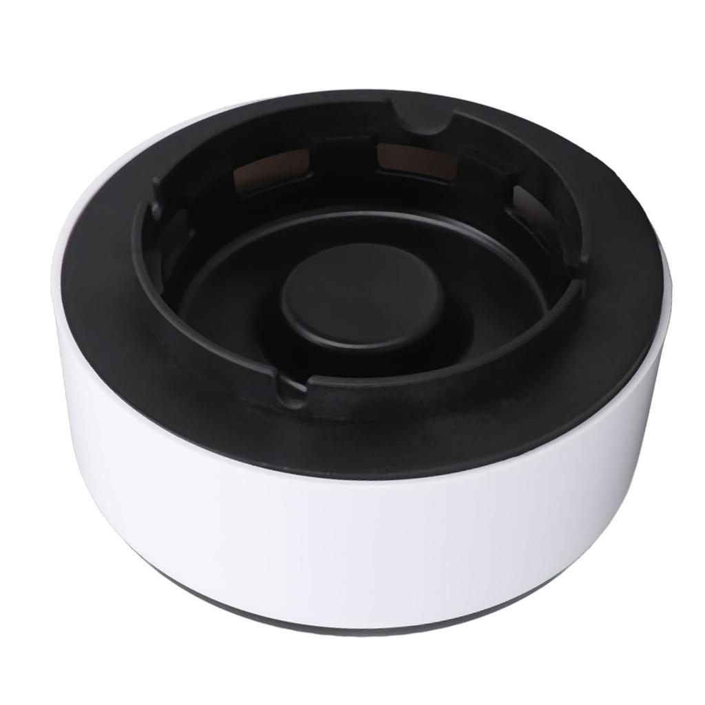 Air Purifier Ashtray Rapid Purification Low Noise Smokeless Ash Tray with Composite Filter for Home Car Office White