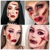 Krvavé jizvy Halloween Dočasná tetování Nálepka na obličej Halloween Body Art samolepky Holiday Party