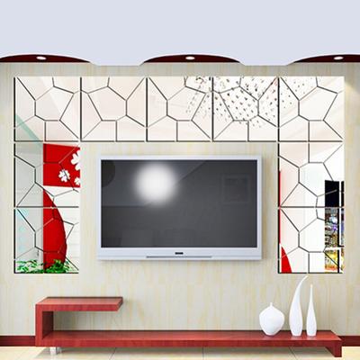 Wohnkultur DIY 3D Moderne Spiegel Aufkleber Kunst Wandbild Abnehmbare Wand Aufkleber Wohnkultur