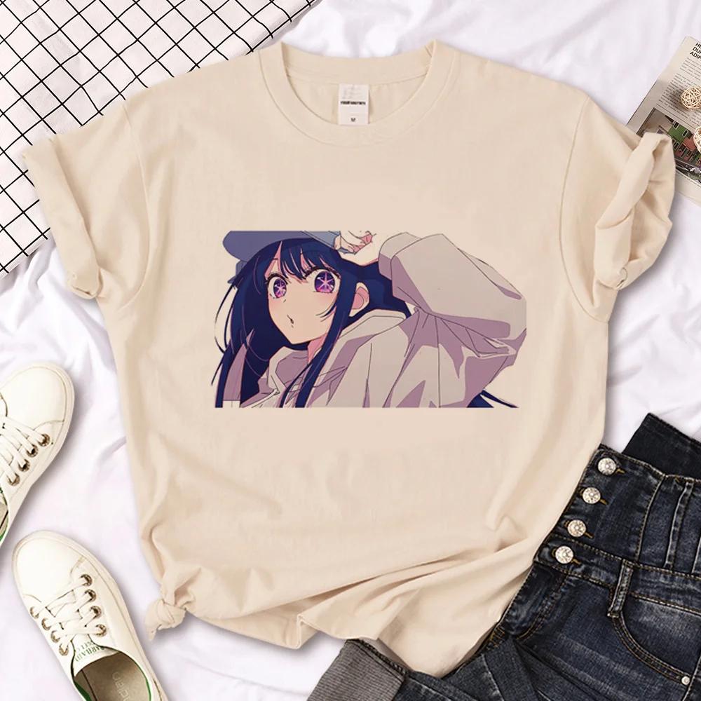 Oshi No Ko T Shirt Women Harajuku Top Girl Y2k Comic Unisexga Clothes Fashionable Summer Short Sleeved Female Top Tees