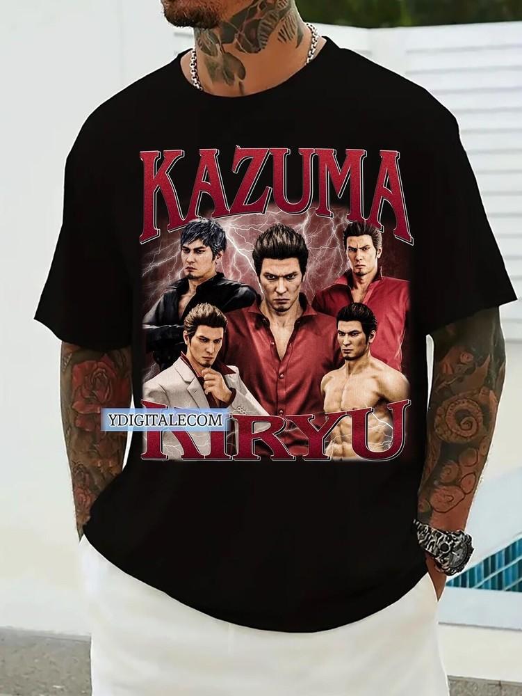 Vintage 90s Graphic Style Kazuma Kiryu T-shirt, Kazuma Kiryu Gifts Unisex T-Shirt XXXL