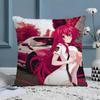 Anime Cartoon High School DxD-Beautiful Pillow Case Silky Elegant Comfort Sofa Bed  Invisible Zipper Beach Pillowcase