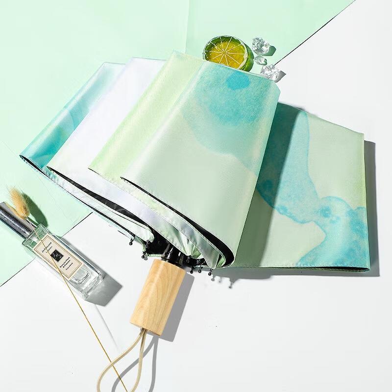HANDUNYOU Compact Manual Sun/Rain Umbrella