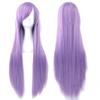 Heat Resistance Long Synthetic Hair 80cm Anime Straight Hairpiece Halloween Cosplay Wigs  Costume