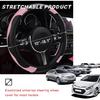 Car Steering Wheel Cover, 15 Inch Leather Breathable Auto Steering Wheel Protector, Comfortable Non-Slip Vehicle Steering Wheel Covers, Universal