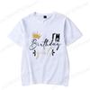 Personalized Family Birthday Group Outfits Party T-shirts Birthday Girl Matching Children Clothing T-shirts Set Family Tee Tops