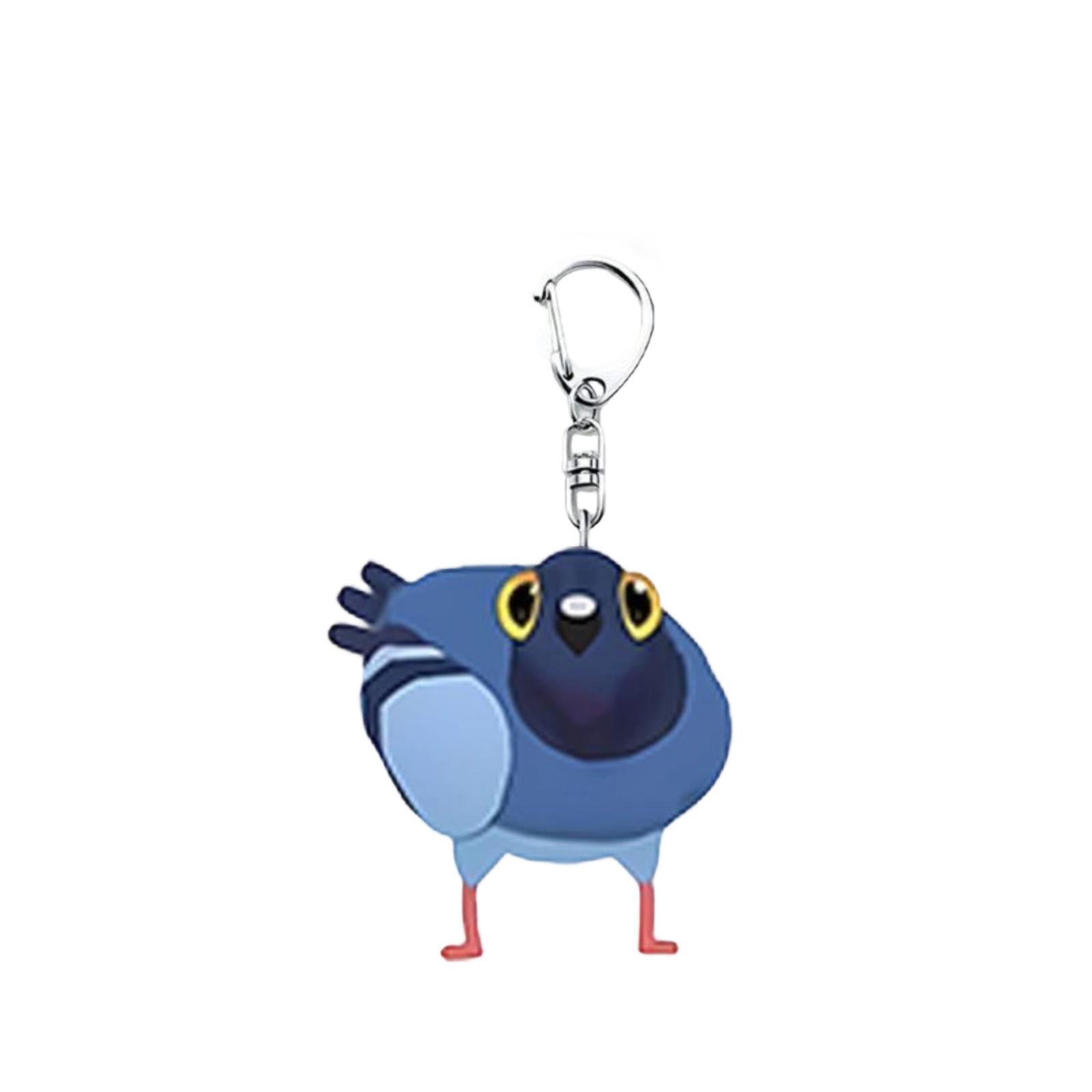 Акриловый Брелок Узор Подвеска Плоский Шарм для Рюкзака Брелок One Size синий