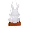 Easter Rabbit-shaped  Inflatable  Model 1.2m Rope Hanging Tree Pendant Led Light Up Event Venue Decoration Props For Outdoor Indoor