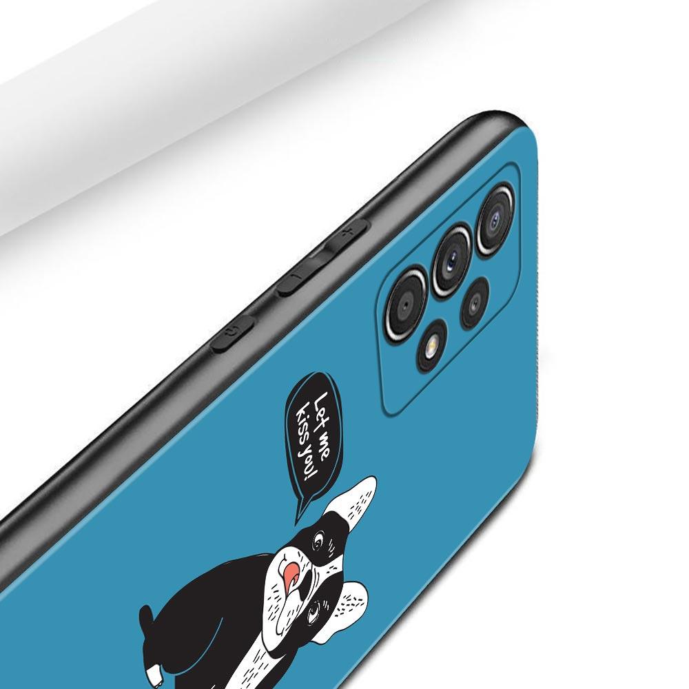 Silicone Case For Samsung Galaxy A51 A12 A21s A71 A52 A31 A32 A02s A72 A11 A41 A22 A01 A51 5G A02 F42 Cover French Bulldog
