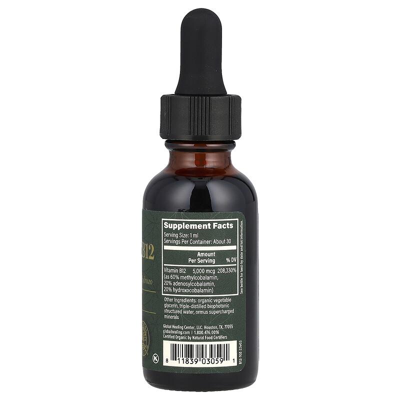 Vitamin B12, 5,000 mcg, 1 fl oz (29.6 ml)