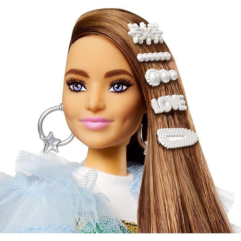 Lalka BARBIE EXTRA Moda Lalka Zwierzątko + akcesoria MATTEL