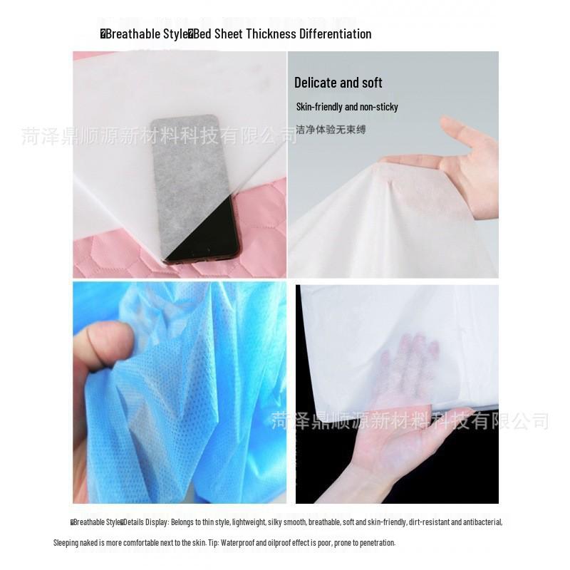 Waterproof Non-Woven Salon Bed Sheets - Oil-Proof & Thickened for SPA, Foot Bath, or Beauty Salon