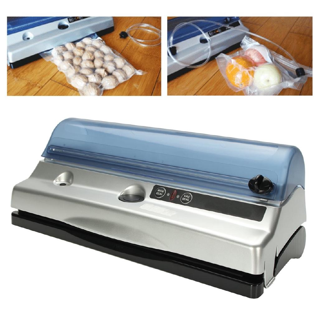 110V / 220V Automatic Food Vacuum Sealer Machine For Food Saver + 10PCS Bags Home Electric Vacuum Sealer Packaging Machine 220V 110V