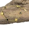9MM Four Leaf Flower Bracelet Titanium Steel Non Tarnish Bracelet Women's Four Leaf Clover Bracelet