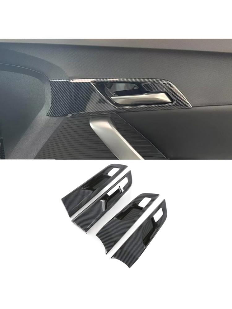 Odolný kryt vnitřní kliky dveří ve stylu uhlíkových vláken pro auto, nálepka na úchytku, lem, chránič rámu pro MGMulan