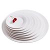 Homeglen 7-inch White Ceramic Steak Plates (2-pack)