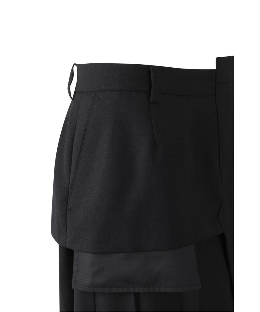 RECODE Asymmetric Pleats Skirt Rqkaa25537Bkx