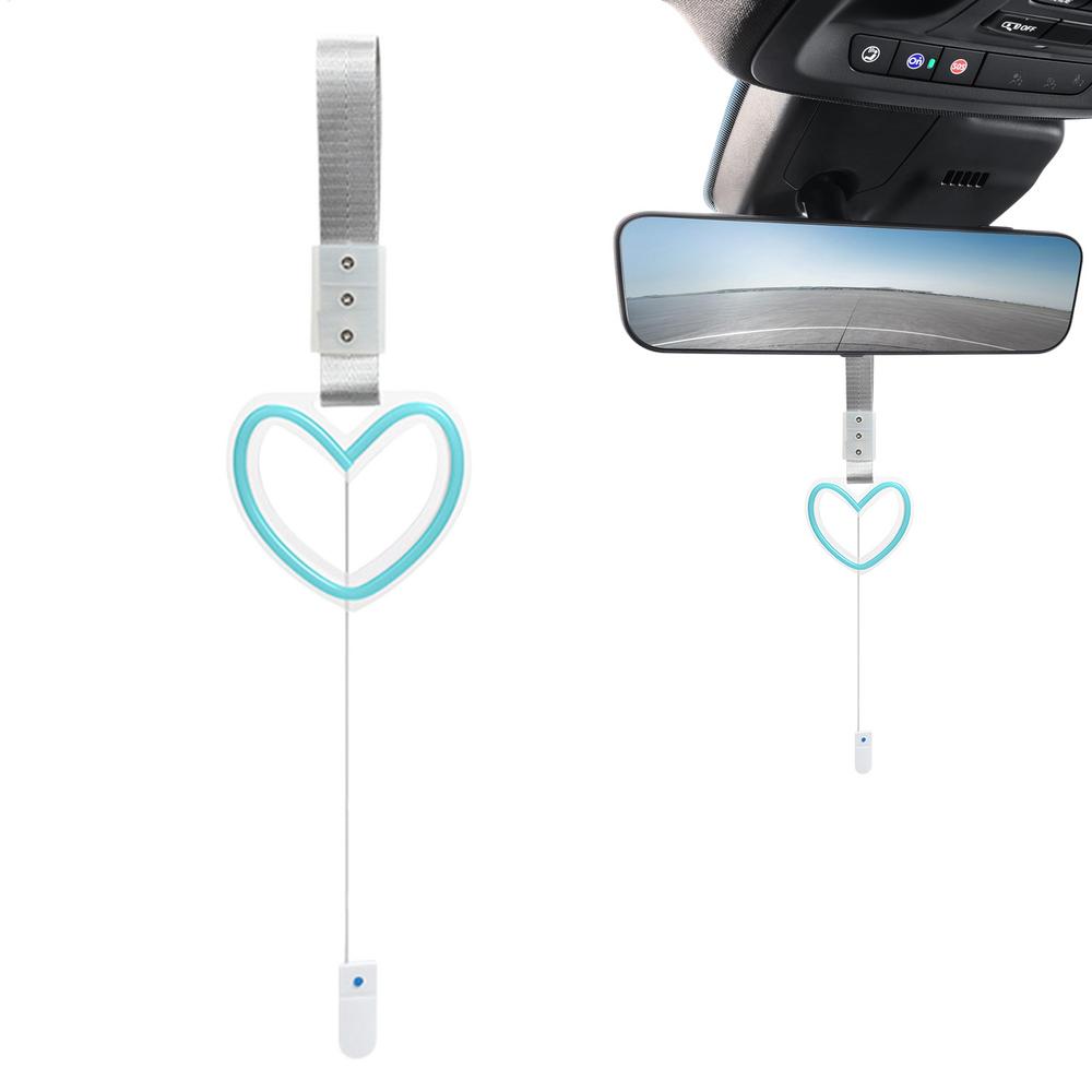 Car LED Ambient Light LED Heart Shaped Automotive Interior Ornament Rear Bumper Warning Ring For SUV RV Sedan Truck Auto Vehicle