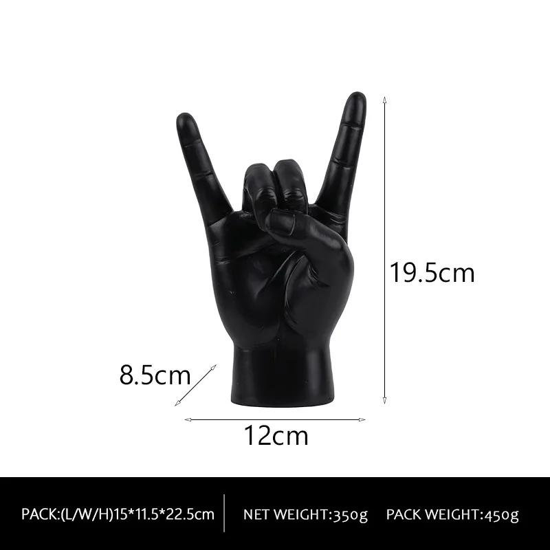 Aesthetic Luxury Figurines Hand Resin Creative Modern Accessories Kawaii Nordic Sculptures Original Valentines Day Gift Ornaments Room Decor