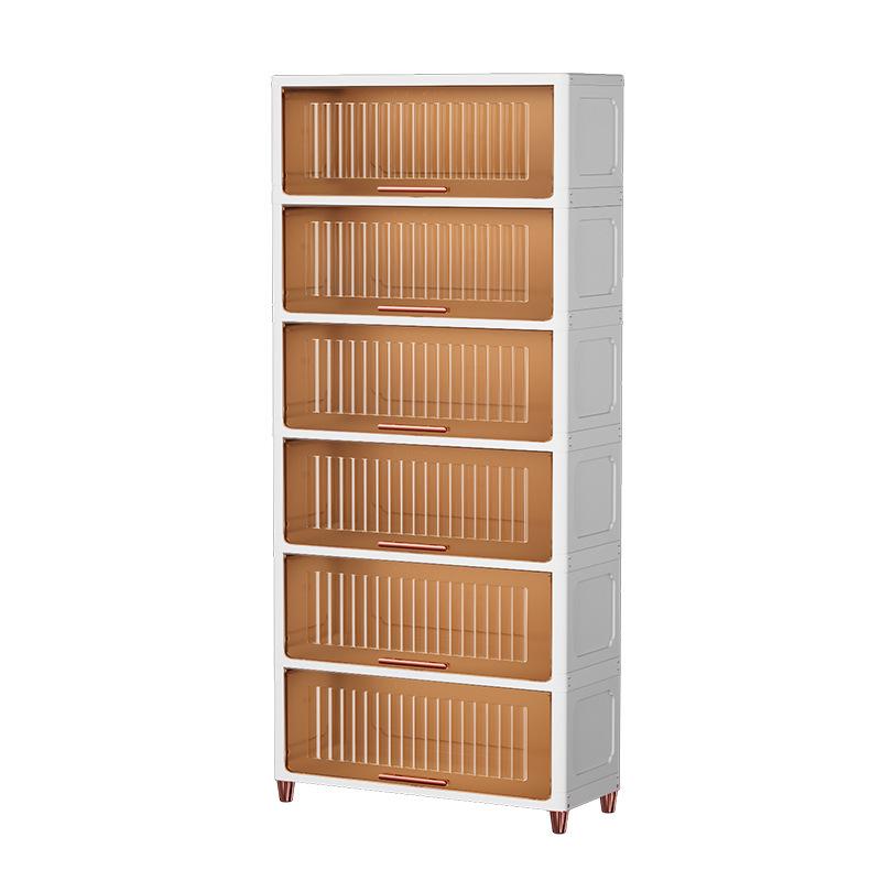 Light Luxury Multi-layer Transparent Storage Cabinet for Toys and Household Use