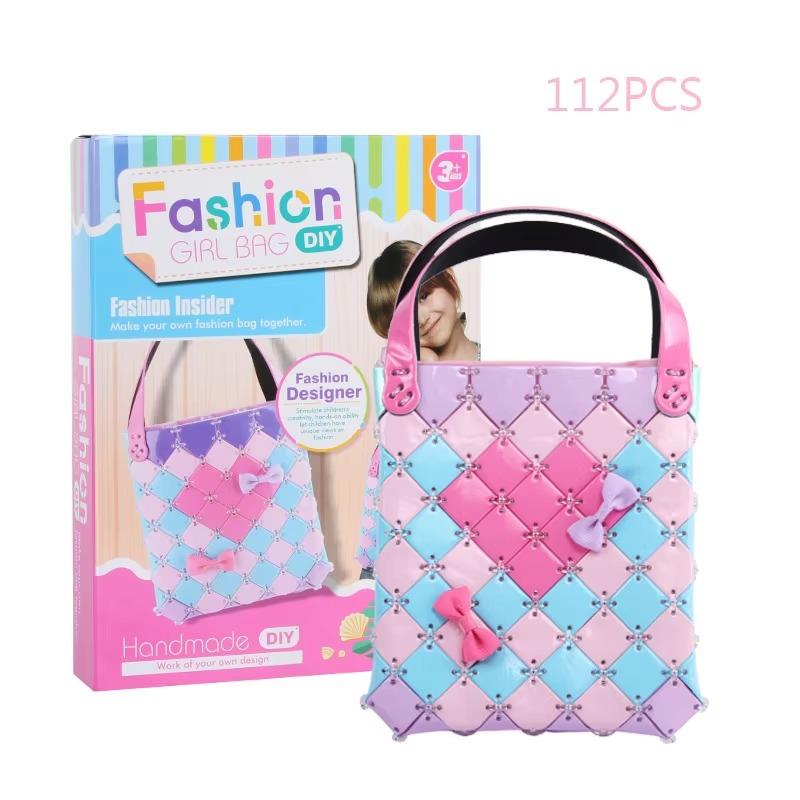 Hand Woven Bag 1PCS Handmade Material Bag DIY Shoulder Bag Creative Girls Educational Gift Toys