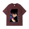 275 GSM Gewaschene T-Shirts 100% Baumwolle Solo Leveling V8 Aufdruck Unisex Schweres Baumwoll-T-Shirt