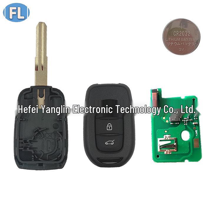 Renault Koleos Remote Key: 3-Button, Straight Handle, 4A Chip, 433 MHz