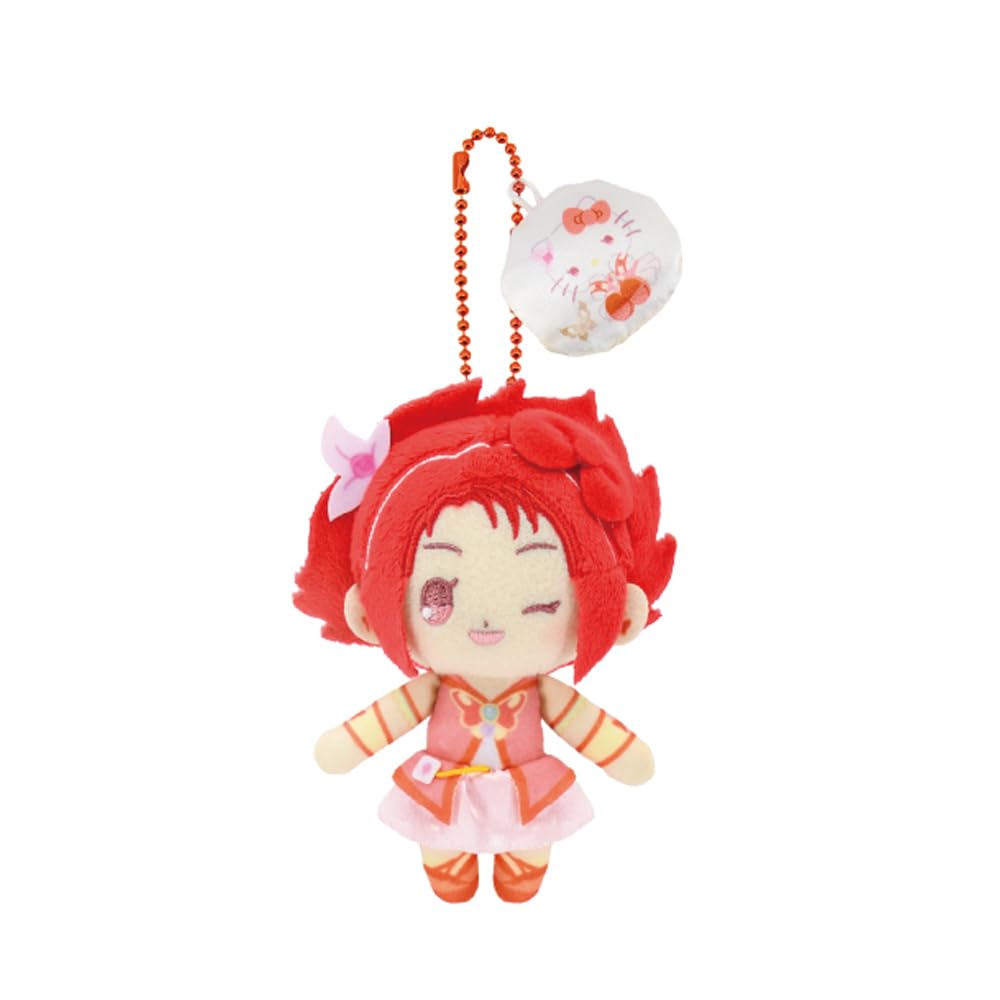 Bandai Namco Nui PreCure 5 x Sanrio Characters Plush Mascot Cure Rouge x Hello Kitty 6928 115mm Yes! GoGo! Approx.